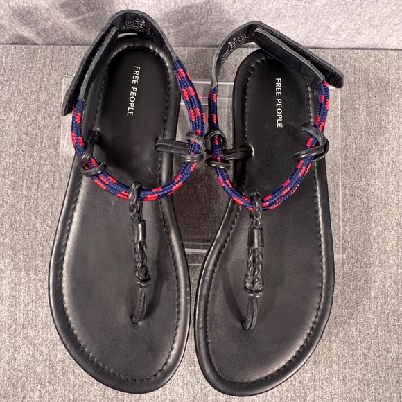 Free People Island Hopping Thong Sandal Sz 9.5 Boho Vacation Indie Hippie Whimsy - Picture 6 of 10